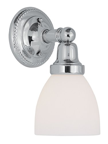 Livex Lighting 1021-05 Classic 1-Light Bath Light, Chrome