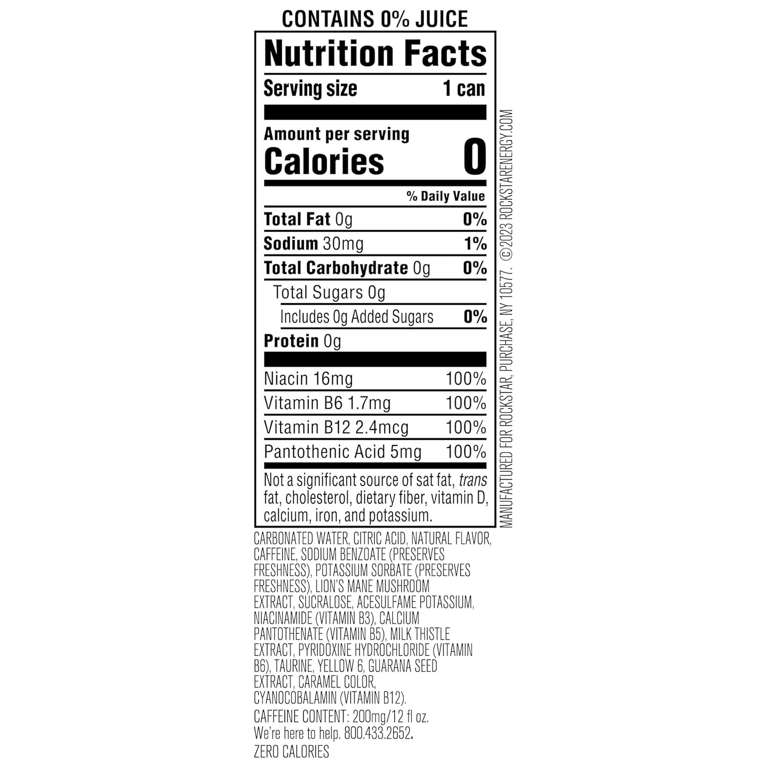 Rockstar Focus Energy Drink Passionfruit Mango 12 Fl Oz thumbnail