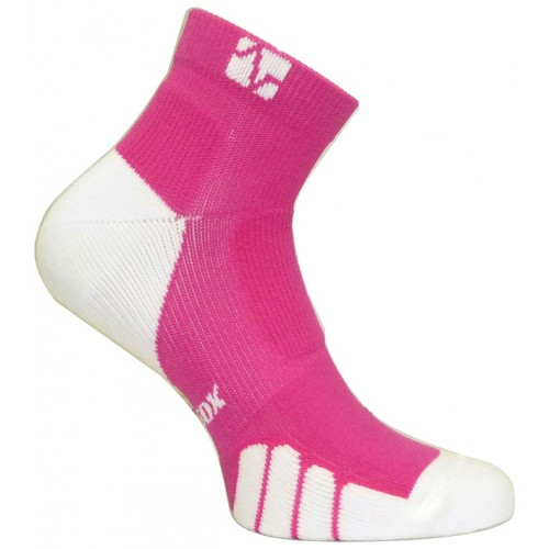 VT 1010T Tennis Color on Court Ped Drystat Compression Socks, Fuscia - Medium