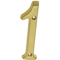 Builders Hardware SC2-3016-6051 Number 1 Tradition House Number 4 in.