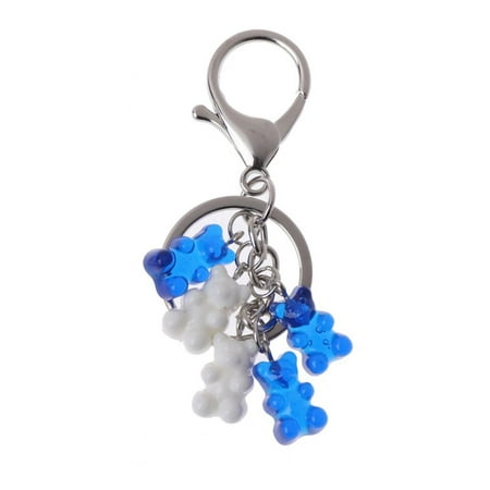 Cute Bag Pendant Charm Gift for Women Gummy Multicolor Jewelry Key Chain Fashion Accessories Key Ring E
