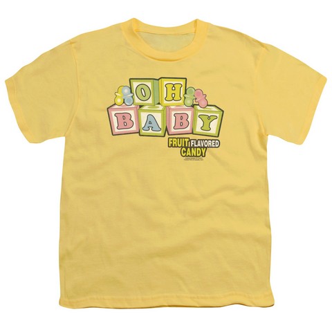 Dubble Bubble-Oh Baby - Short Sleeve Youth 18-1 Tee - Banana  Extra Large