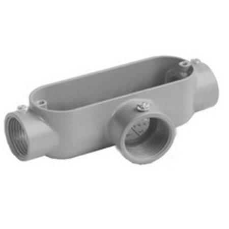 Aluminum Combination Conduit Body T Type - Threaded & Set Screw  0.5 in.