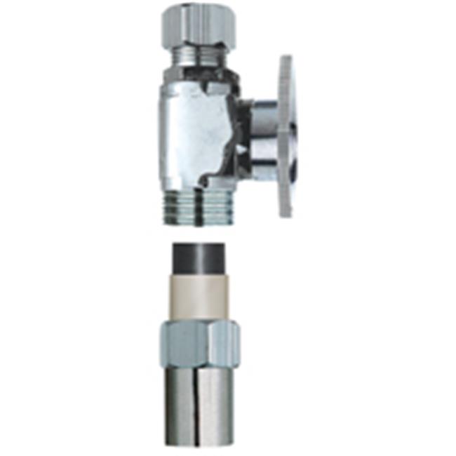 PP20322LF Water Supply Line Transitional Valves  Chrome  0.5 X 0.37 in.