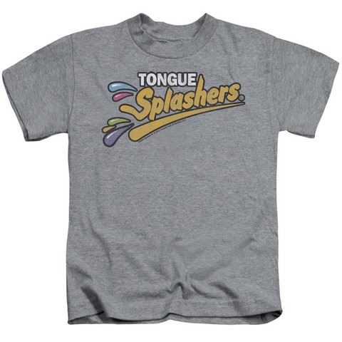 Dubble Bubble-Tongue Splashers Logo - Short Sleeve Juvenile 18-1 Tee - Heather & Medium 5-6
