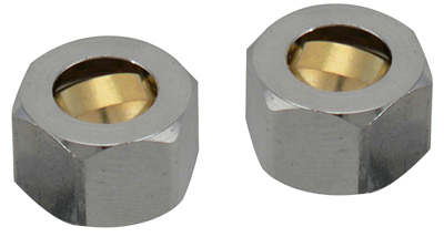 0.5 in. Master Plumbe Compression Nut & Sleeve - Pack of 2