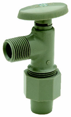 QBV343N Angle Stop Valve - 0.5 in. Copper Tube Size X 0.38 in. Copper Tube Size