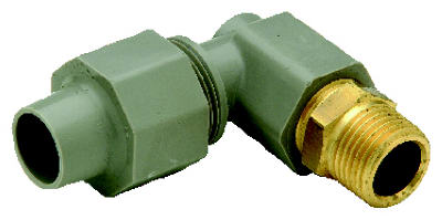 QBEA33MNG Elbow Compression Adapter - 0.5 X 0.5 in. Male Pipe Thread