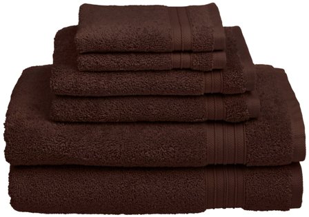 HygroSoft by Welspun  6 Piece Unique Patent Pending Hollow Core Cotton Towel Set - Java