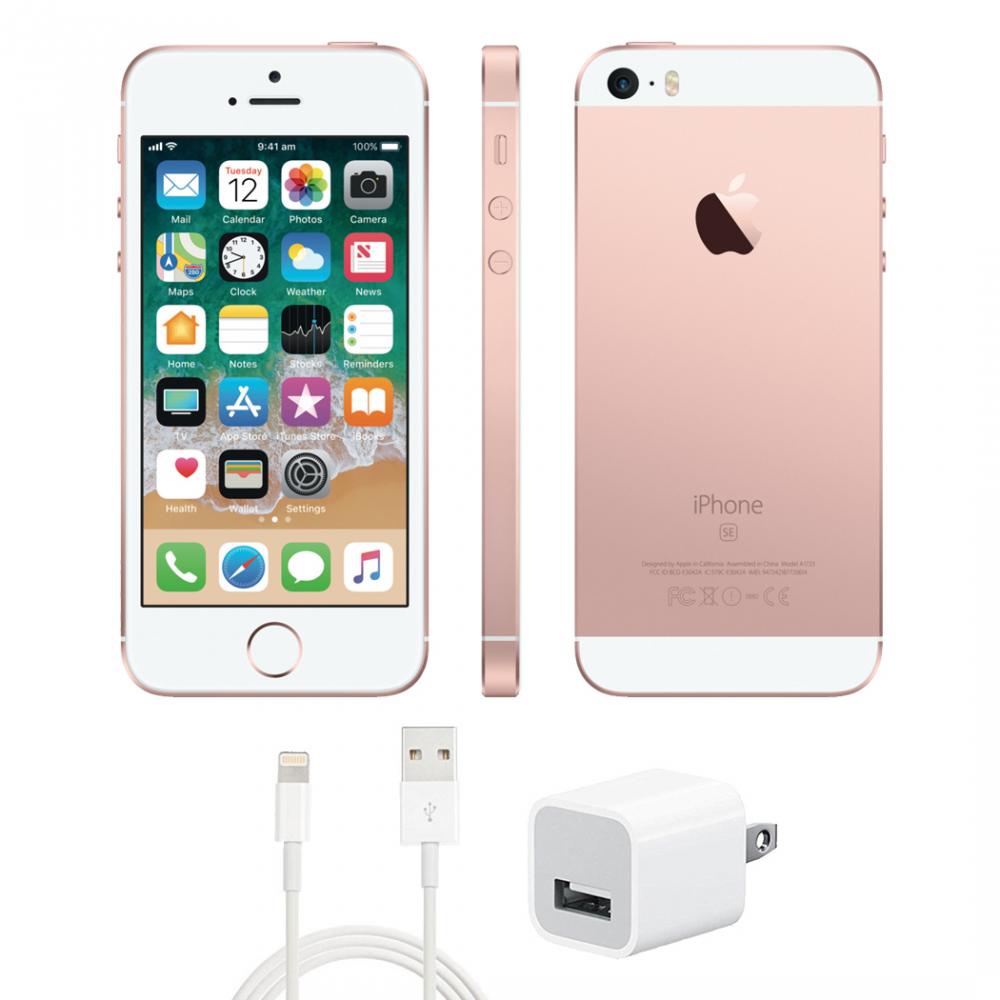 Apple iPhone SE - 4G Smartphone 32 GB - LCD Display - 4  - 1136 X 640 Pixels - Rear Camera 12 MP - Front Camera 1.2 MP Used - Rose Gold