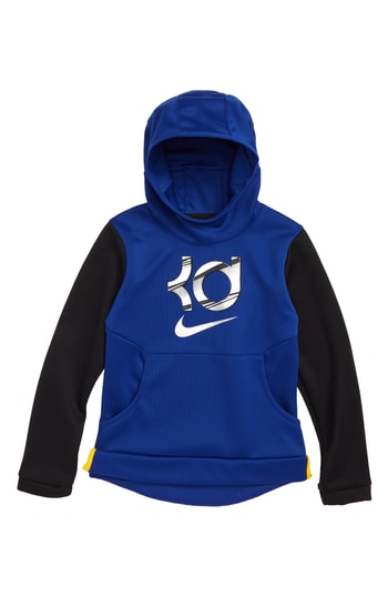 Boy's Nike Kd Dry Hoodie, Size M (10-12) - Blue