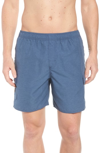 Men's Quiksilver Balance Volley Swim Trunks, Size XX-Large - Blue