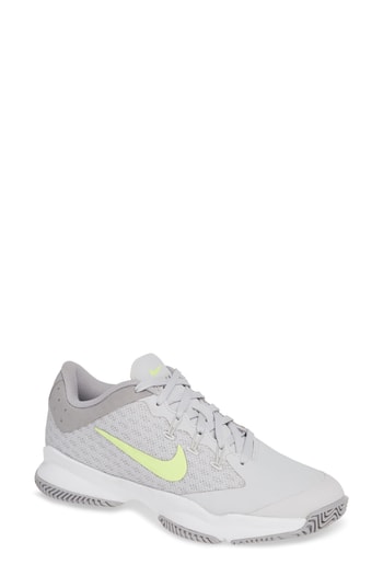 Women's Nike Court Air Zoom Ultra Tennis Shoe, Size 10 M - Grey