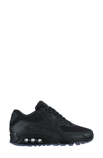 Women's Nike Air Max 90 Sneaker, Size 10 M - Black