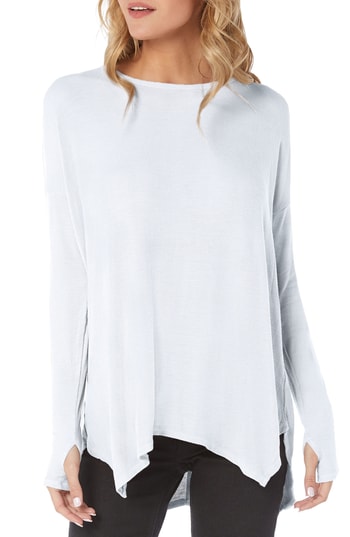 Women's Michael Stars Ribbed Tunic Top, Size One Size - White
