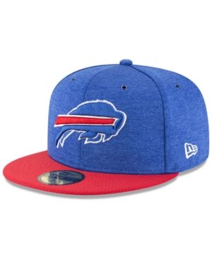 Men's New Era Royal/Red Buffalo Bills 2018 NFL Sideline Home Official 59FIFTY Fitted Hat, Size: 7, Blue