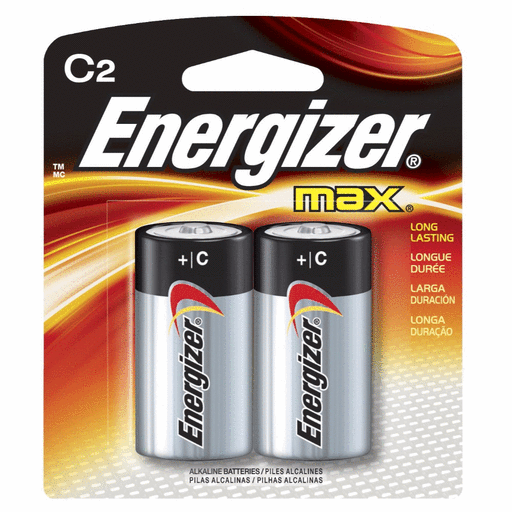 Energizer 090168 Max Alkaline Premium C Battery, 8350 Mah, 1.5 V, Pack - 2