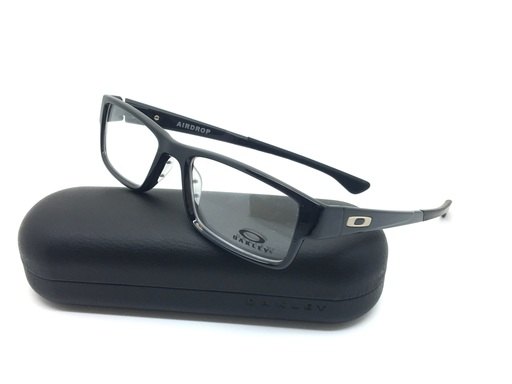 Oakley Black Eyeglasses OX 8046 0255 55 Mm Designer Demo Lenses