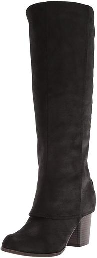 Fergalicious Women's Tootsie Knee High Boot, Black, Size 5.5
