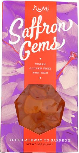 Rumi Spice 307367 Saffron Gummi Gems, 3.2 Oz - Pack of 12