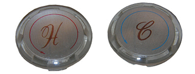 Larsen Supply 0-6051 Delta 1.31 Hot & Cold Button
