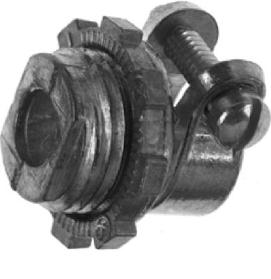 Halex 90421 0.5 in. Squeeze Connector for Armored Cable