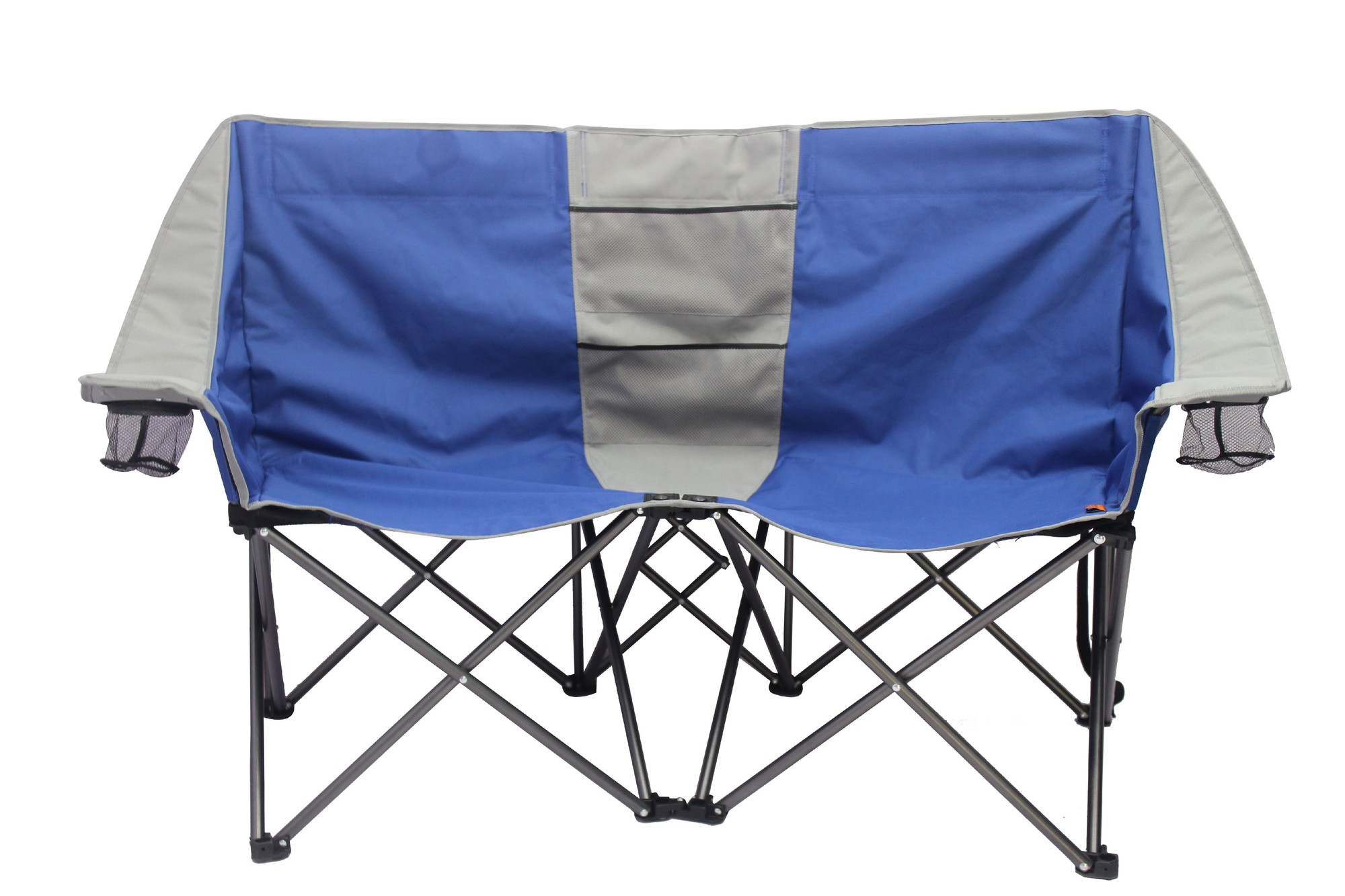 Ozark Trail 2-Person Conversation Chair Blue and Grey
