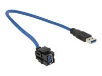 DeLOCK 86375 USB Cable USB 3.2 Gen 1 (3.1 Gen 1) 0.5 M USB a Blue