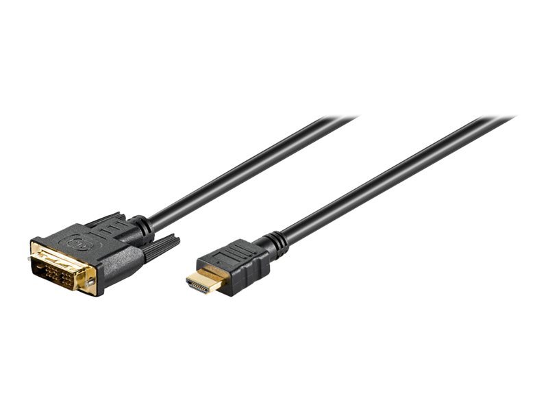 Goobay 51881 Video Cable Adapter 1.5 M HDMI DVI-D Black