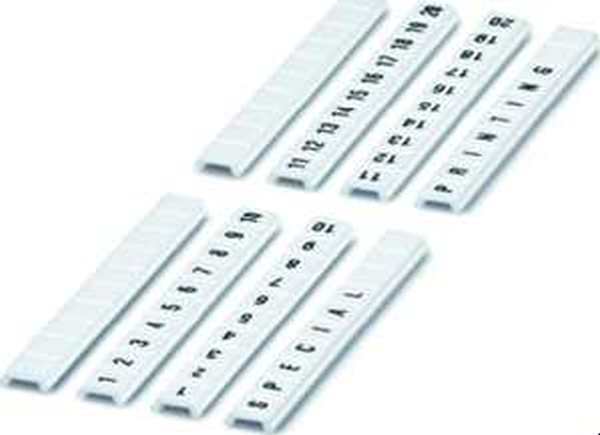 Phoenix Contact ZBF 6,LGS:FORTL.ZAHLEN 1-10 Terminal Block Marker, 1-10, 6.2mm