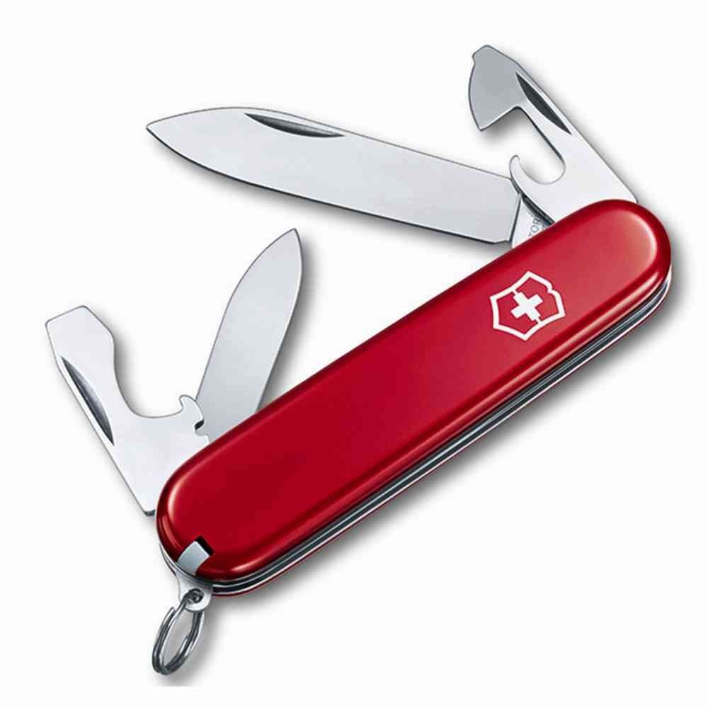 Victorinox Recruit Red 420 HC Stainless Steel 3-4 in. Multi-Function Knife