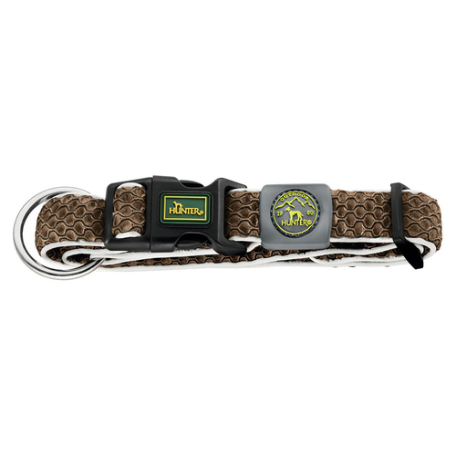 Dog Collar Hunter Plus Thread Brown Size XL (45-70 Cm)