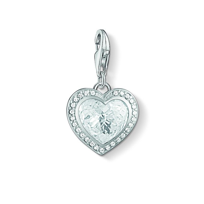 THOMAS SABO Silver Cubic Zirconia Heart Charm 1362-051-14