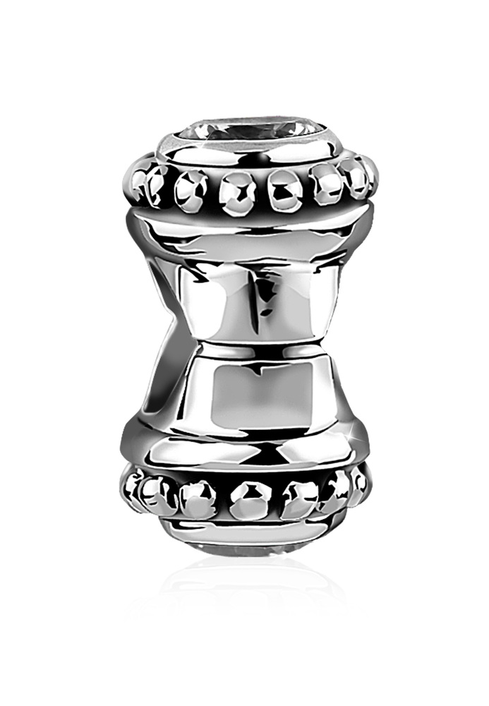 Charm Cubic Zirkonia Bead Trichter Zirkonia 925 Silber