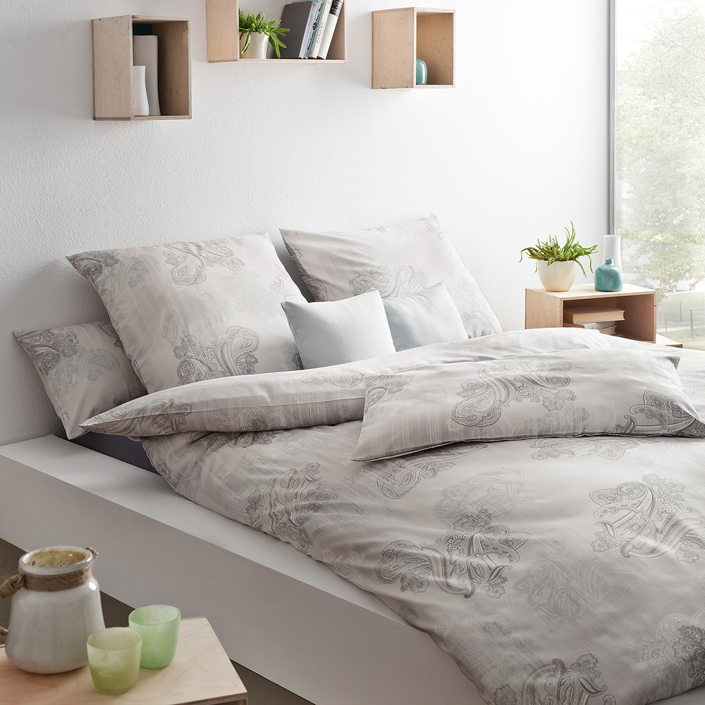 Mako-Interlock-Jersey Bettwäsche 6222-295 Taupe