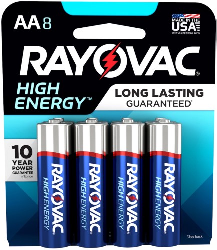 Rayovac High Energy Alkaline Batteries 8/Pkg-AA