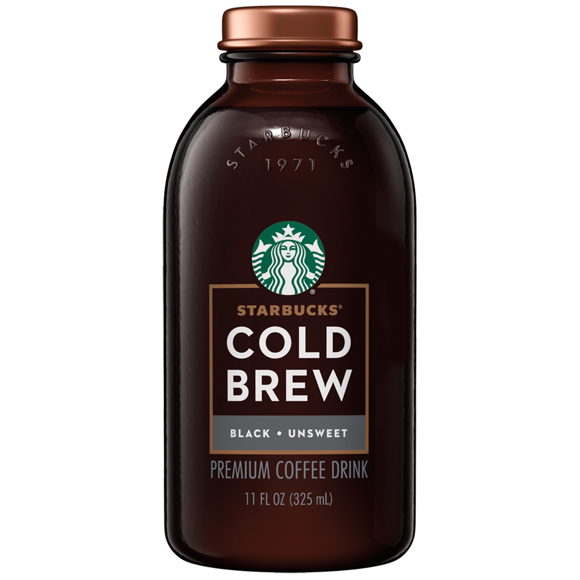 Starbucks Cold Brew  Black Unsweetened Coffee  11 Oz  6 Pack Bottles