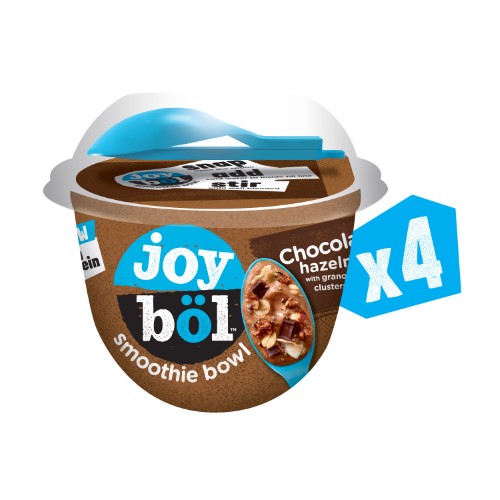 Joyböl Smoothie Bowls, Chocolate Hazelnut, Easy Breakfast, Non-GMO, 4 Count