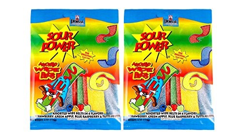 Sour Power Wide Belts Assorted, 4.0 Ounce (2-Pack)