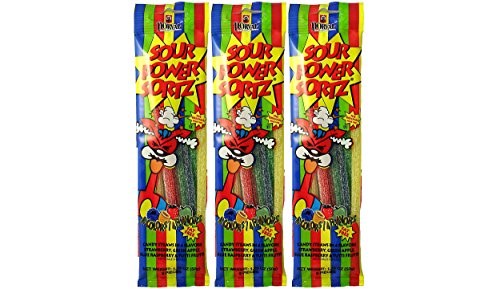 Sour Power Sortz Assorted Individually Wrapped Straws 3-Pack (Sortz Assorted, 3-Pack)