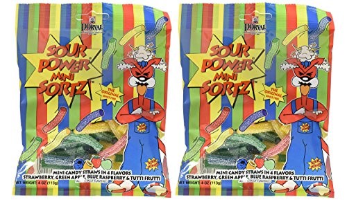 Sour Power Mini Sortz Bag, 4.0 Ounce (2-Pack)
