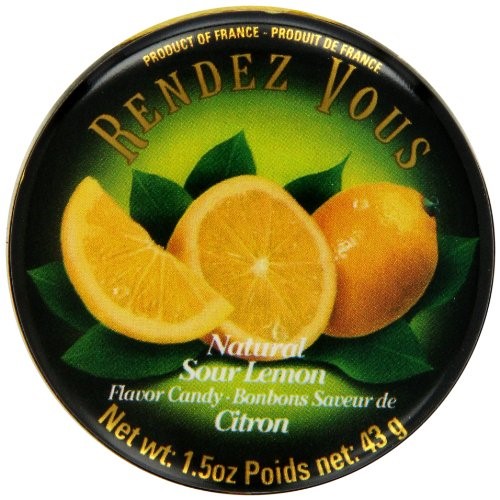 Rendez Vous Sour Lemon, 1.5-Ounce Tin (Pack of 12)