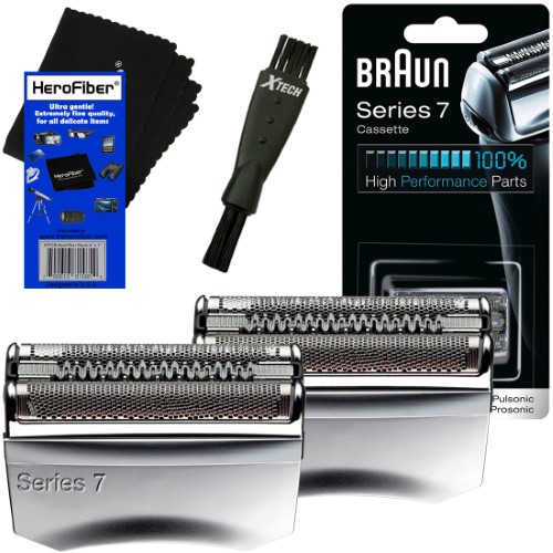 Braun 70S Series 7 Pulsonic Foil & Cutter Replacement Head (2 Pack) for 720, 730, 760, 765, 789 790, 795, 797, 799, 9565, 9566, 9585, 9595, 9781, 9782