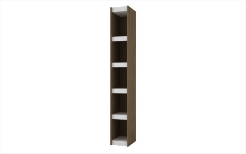 Bookcase 1.0 with 5-Shelves in White and Oak