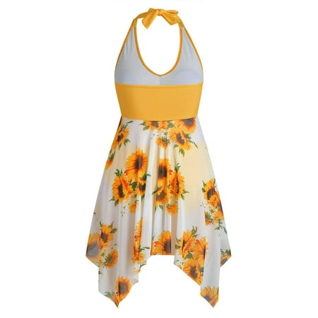 GWAABD Bikini Sets for Women Size Women Padded Swimsuit Swimwear Plus Beachwear Swimjupmsuit Print Swimwears Tankinis Set