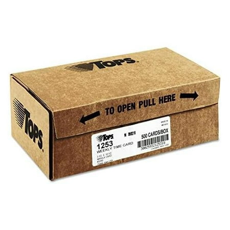 1253 Time Card for Acroprint and Lathem  Weekly  3 1/2 X 10 1/2  500/Box