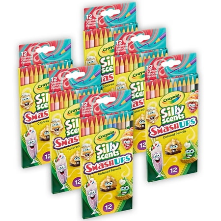 Crayola - Silly Scents Smash Ups Colored Pencils  12 per Pack  6 Packs