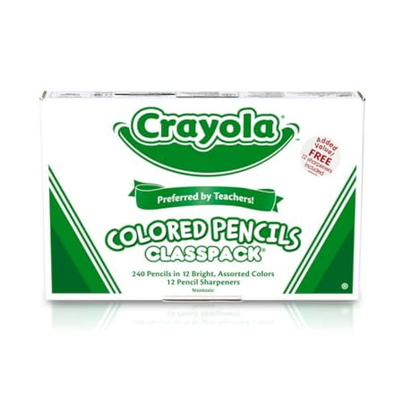 Crayola Colored Pencils  Bulk Classpack  Classroom Supplies  12 Colors May Vary  240 Count  Standard