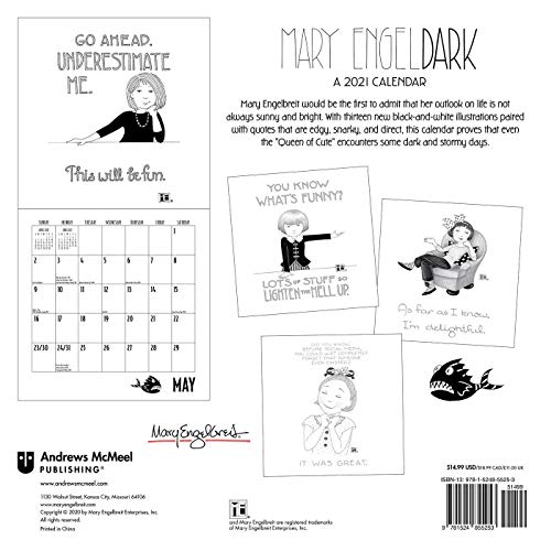 Mary EngelDark 2021 Wall Calendar: from the Shadier Side of Mary Engelbreit thumbnail