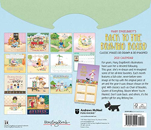 Mary Engelbreit 2021 Deluxe Wall Calendar: Back to the Drawing Board thumbnail
